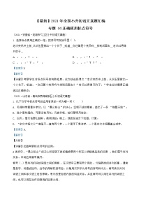 小升初語(yǔ)文(部編版)真題匯編專題04正確使用標(biāo)點(diǎn)符號(hào)
