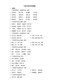 小升初字音字形专项突破练习（试题）部编版语文六年级下册（含答案）