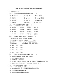 部编版语文小升初模拟试卷11( 含答案解析）