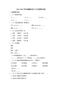 部编版语文小升初模拟试卷12( 含答案解析）