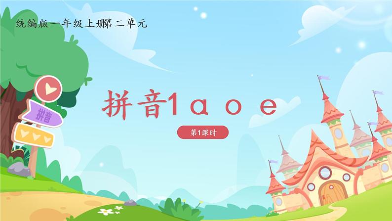 一年级上册语文部编版一年级上册语文部编版02 教学课件_a o e(第1课时)01