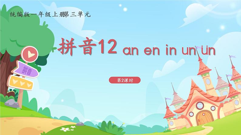 一年级上册语文部编版一年级上册语文部编版02 教学课件_an en in un ün(第3课时)第1页