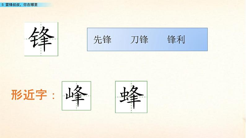 二年级下册语文课件-5 雷锋叔叔,你在哪里 人教部编版(共14张PPT)02