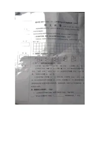 广西柳州市城中区2021-2022学年三年级下学期期末测试语文试卷（无答案）