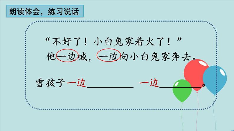 2022-2023学年二年级上册语文部编版03 教学课件_雪孩子(第2课时)2第5页