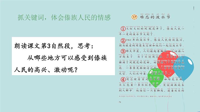 2022-2023学年二年级上册语文部编版03 教学课件_难忘的泼水节(第2课时)2第4页