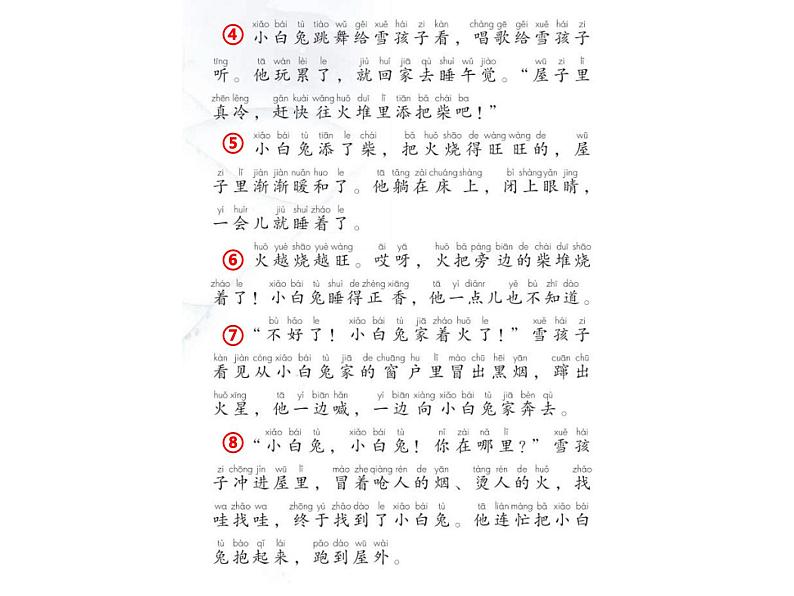 2022-2023学年二年级上册语文部编版03 教学课件_雪孩子4第7页