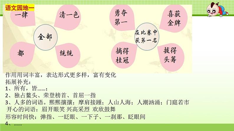 词语及句段的运用复习 课件 2021-2022学年第二学期 六年级语文人教部编版第3页