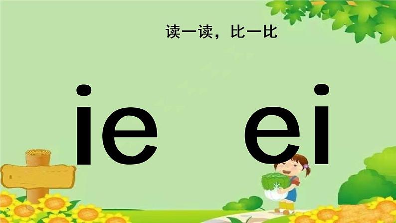 部编版语文一年级上册汉语拼音11 ie üe er 课件第5页