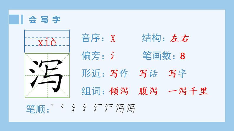 部编语文五年级上册13.少年中国说(节选)(生字课件)第2页