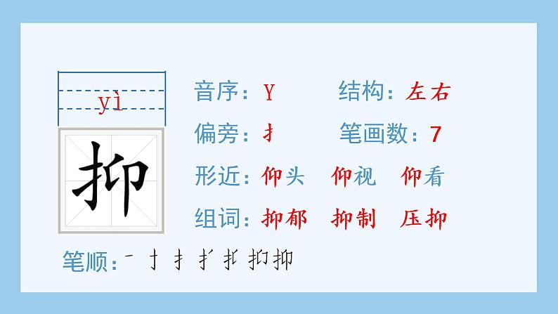 部编语文五年级上册18.慈母情深(生字课件)03