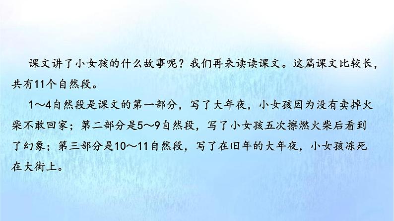 部编版语文三年级上册 教学课件_卖火柴的小女孩2(第2课时)第2页