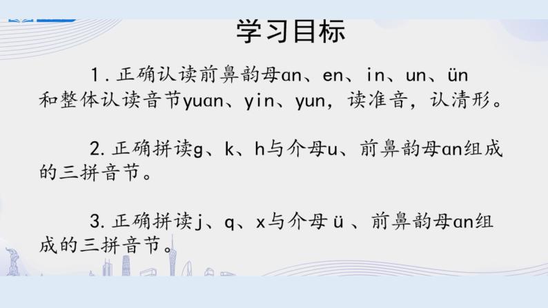 部编版语文一年级上册汉语拼音12. an en in un un（第一课时） 课件05