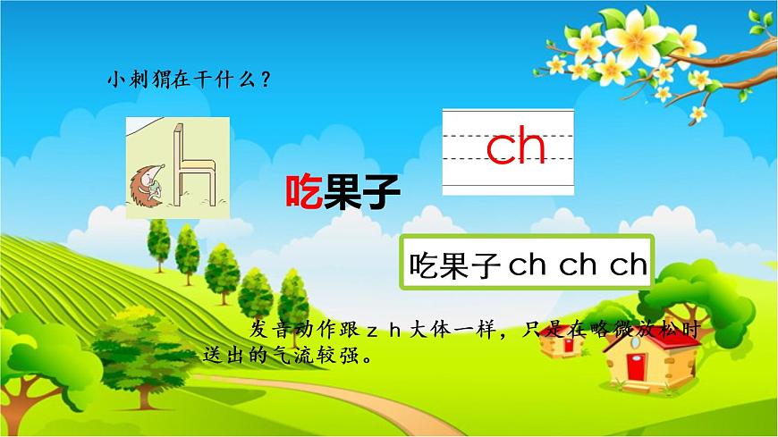 部編版語文一年級(jí)上冊(cè)漢語拼音8 zh ch sh r 課件第4頁