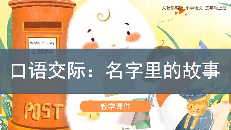 《口语交际:名字里的故事》 (课件)部编版语文三年级上册01