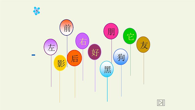 人教部编版语文一年级上册课文(二)5.影子 课件第5页