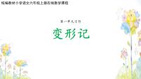 小学语文人教部编版六年级上册第一单元习作：变形记评优课课件ppt