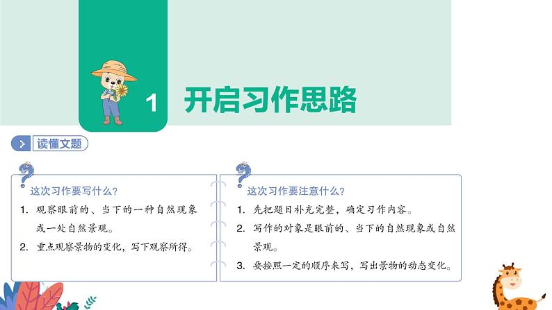 部编版语文五年级上册 习作七:________即景 课件PPT06