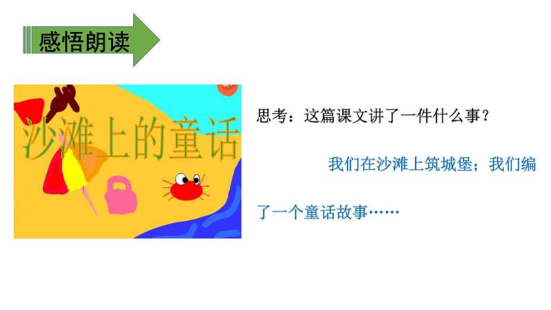 二年级下册语文课件-第4单元 10 沙滩上的童话.第二课时|人教(部编版) (共17张PPT)第7页