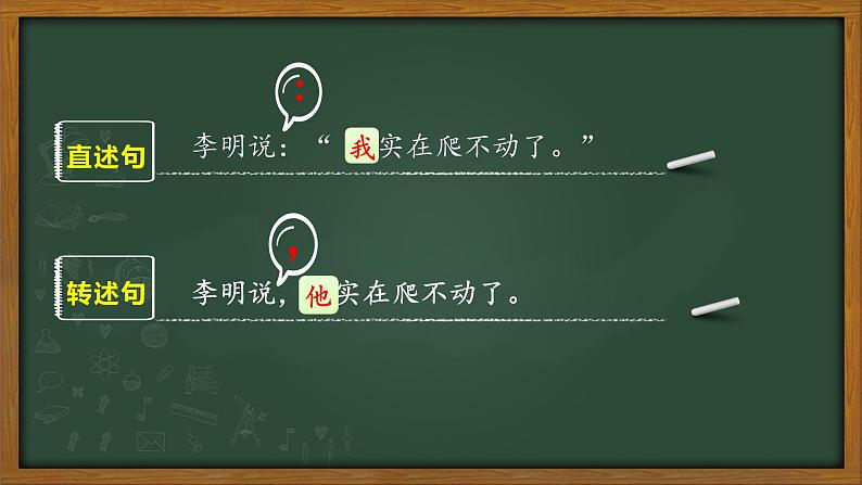 人教部编版语文四年级上册 直述句改转述句 复习课件第2页