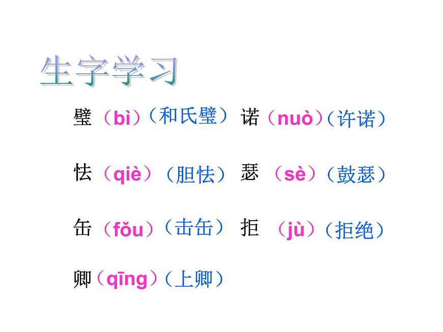 部編版五年級(jí)語文上冊--6.將相和-課件1第4頁