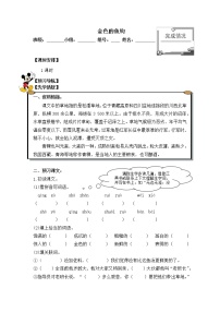 人教部编版六年级上册15 金色的鱼钩学案设计