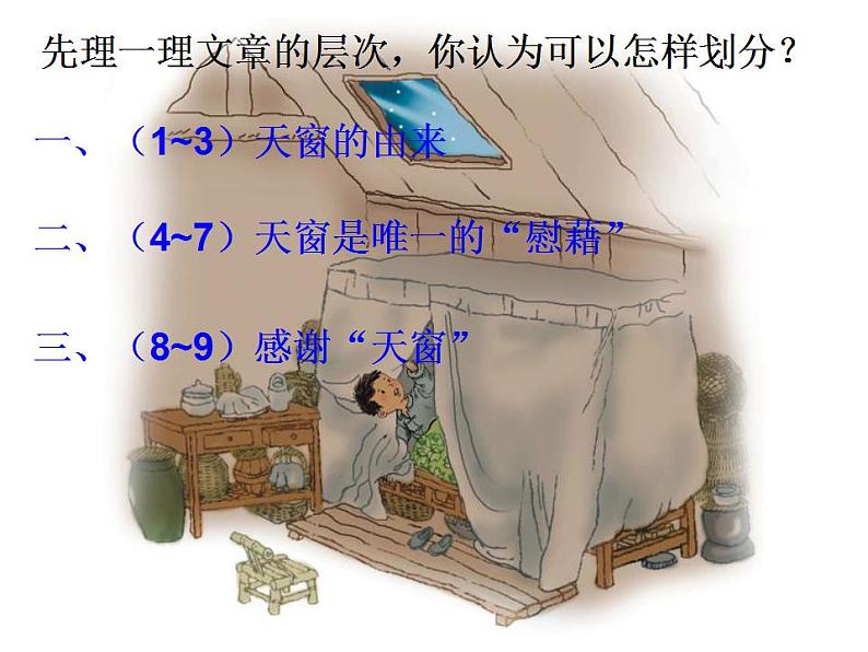 四年级语文下册课件 - 3《天窗》_人教部编版(共18张PPT)第5页