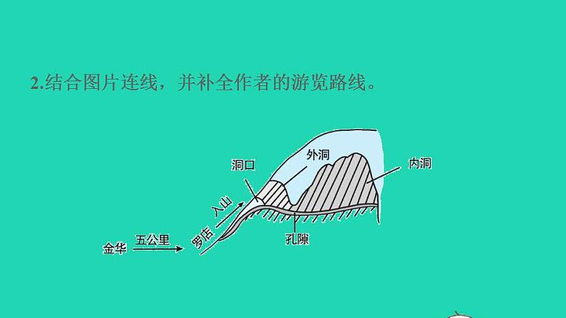 2022四年级语文下册第5单元第17课记金华的双龙洞习题课件新人教版08