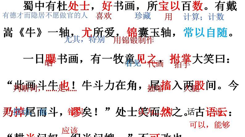 部编版六年级语文上册--22.2《书戴嵩画牛》课件106