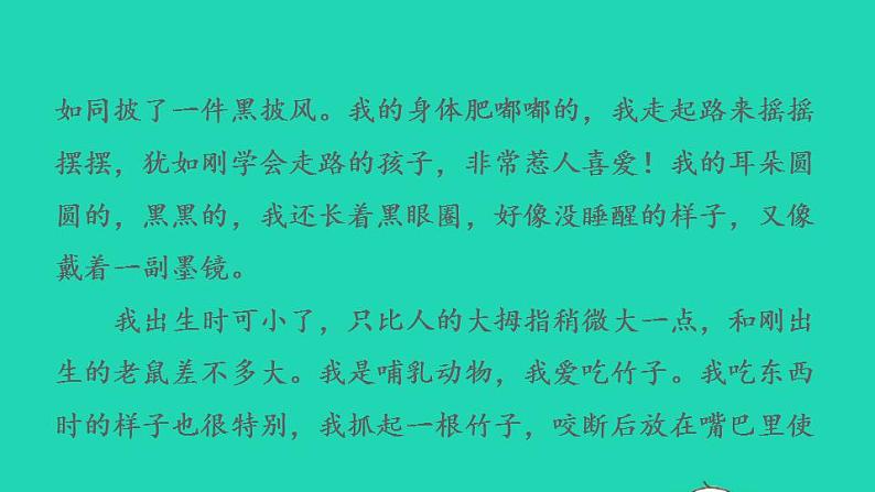 2022三年级语文下册第7单元习作:国宝大熊猫习题课件新人教版06