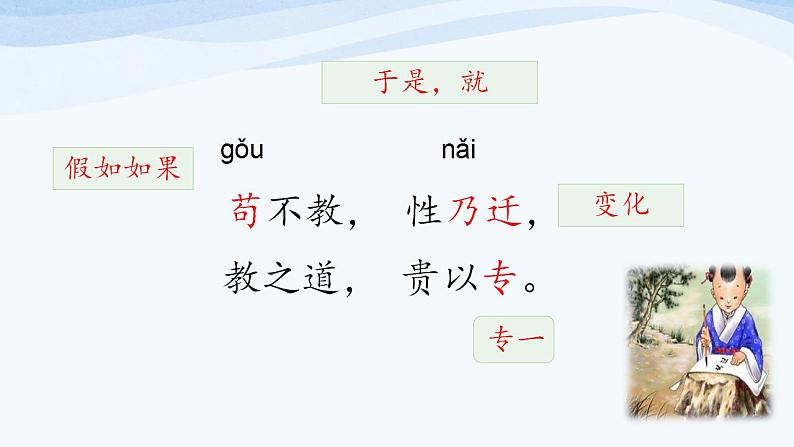 统编小学语文一年级下册识字(二) 8.《人之初》 第2课时课件08