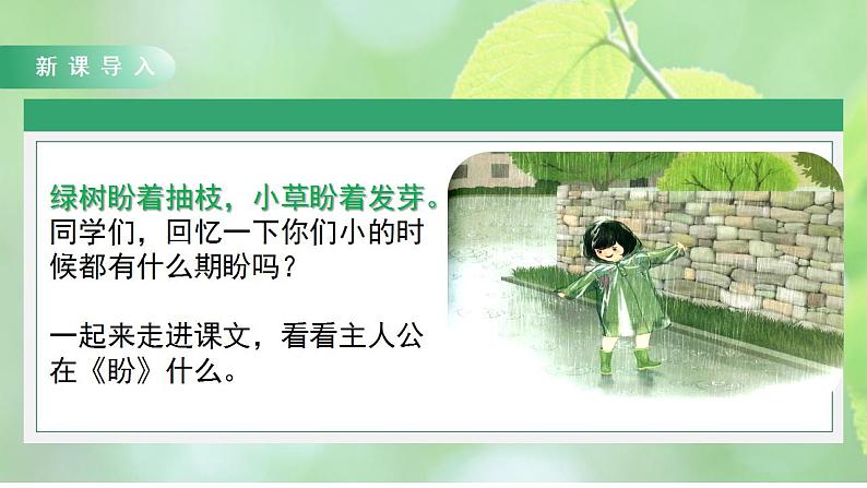 人教部编版语文六上第五单元《17 盼》教学课件第4页