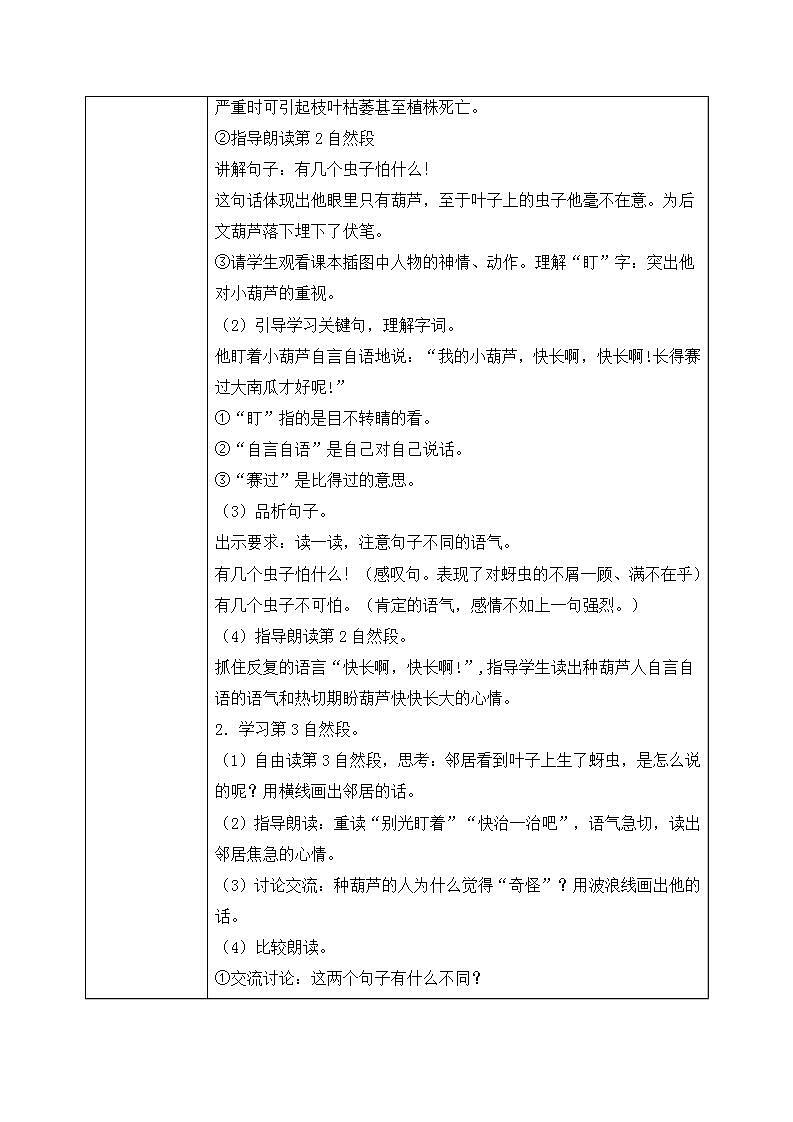 部編版語(yǔ)文二年級(jí)上冊(cè)《我要的是葫蘆》第二課時(shí)教案第2頁(yè)