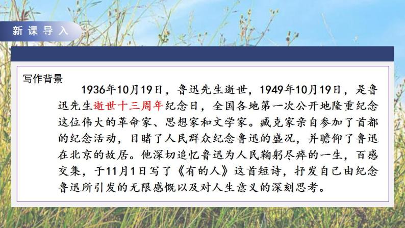 28有的人—纪念鲁迅有感课件+教案06