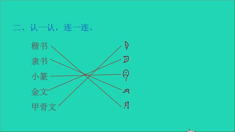 2022五年级语文下册第3单元我爱你汉字习题课件新人教版03