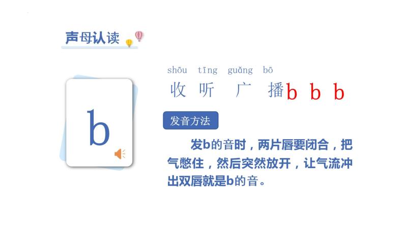 部编版语文一年级上册汉语拼音  bpmf(课件）05