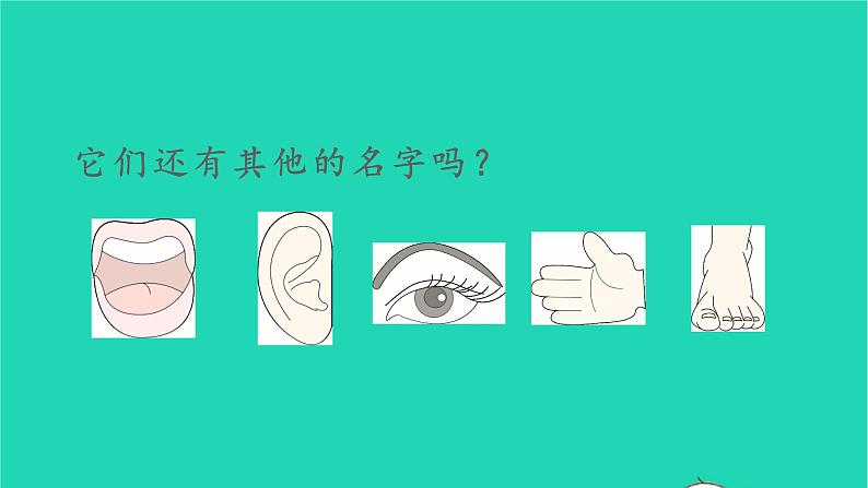 2022一年级语文上册第一单元识字3口耳目教学课件新人教版02