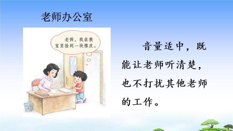 口语交际：用多大的声音 教学课件05