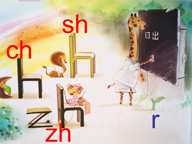 部编版小学语文一年级上册汉语拼音8 zh ch sh r 课件3第4页