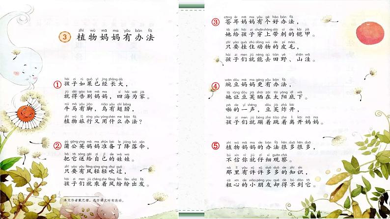 3《植物妈妈有办法》第二课时(课件)部编版语文二年级上册第6页