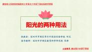 语文六年级下册阳光的两种用法课文内容ppt课件