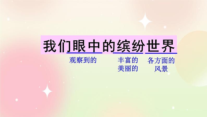 统编版3上语文 5.4 习作:我们眼中的缤纷世界 课件+教案+练习08
