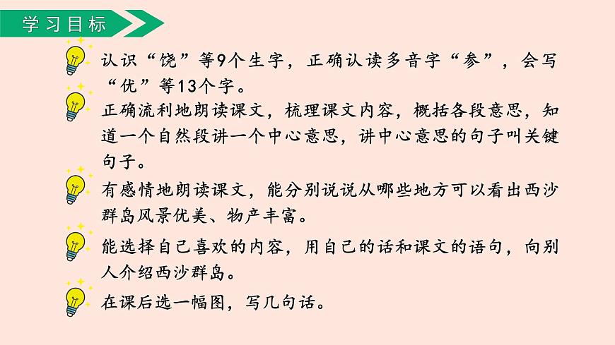人教部編版語(yǔ)文三上：第18課《富饒的西沙群島》課件第6頁(yè)