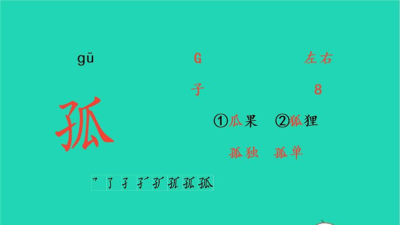 2022三年级语文上册 第六单元 17 古诗三首生字课件 新人教版第5页