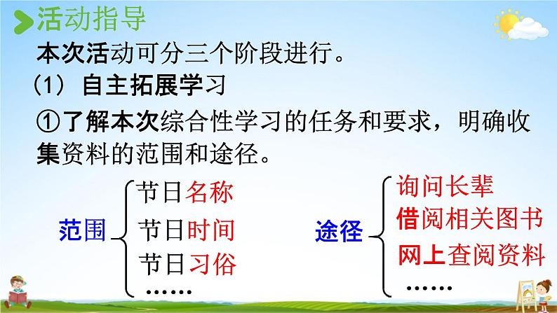 人教统编版三年级语文下册《综合性学习:中华传统节日》教学课件PPT小学公开课第5页
