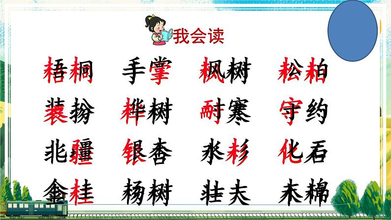 二年级上册语文部编版教案课文识字2.树之歌 课件第2页