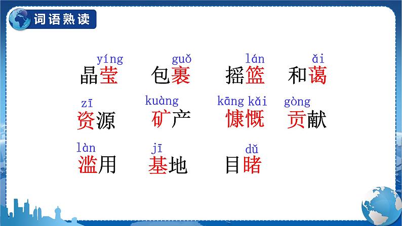 (人教版)语文6年级上册 19-只有一个地球 PPT课件07
