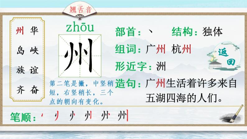 识字1《神州谣》课件PPT+生字课件+教案+音视频素材（含课文朗读）03