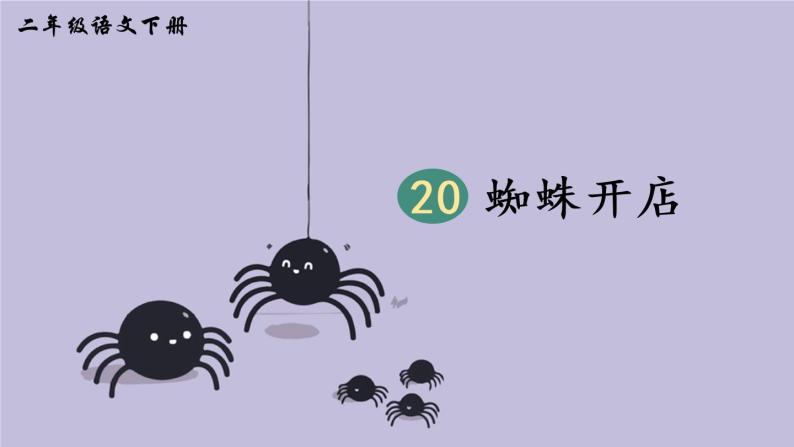 20《蜘蛛开店》课件PPT+生字课件+教案+音视频素材（含课文朗读）03