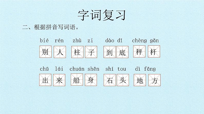二年级上册语文部编版课件课文(二)《第三单元复习》 课件第4页